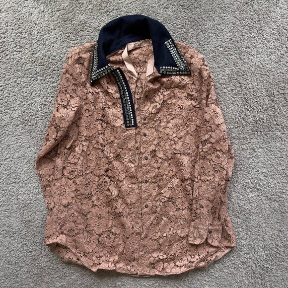 N21 NumberVentuno Floral Appliques Shirt - Picture 1 of 1